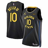 Men's Golden State Warriors #10 Jimmy Bulter III Black 2025 Statement Edition Stitched Jersey Dzhi,baseball caps,new era cap wholesale,wholesale hats